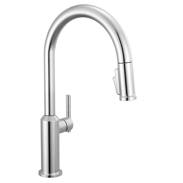 Cordova Chrome 17.13 in. H Pull Down Sprayer Kitchen Faucet with 360 Degree Swivel Spout