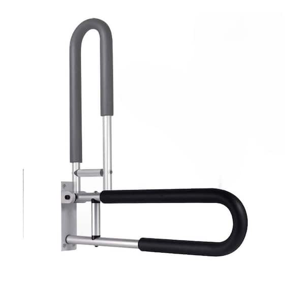 Lynzavix 23.6 in. x 7.9 in. Exposed Screw Grab Bars Rail Bathroom Safety for Seniors and Elderly, Disabled in Silver