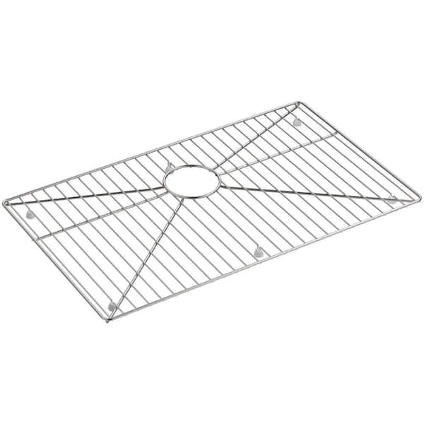 KOHLER Strive 26-3/4 in. x 16 in. Sink Bowl Rack in Stainless Steel