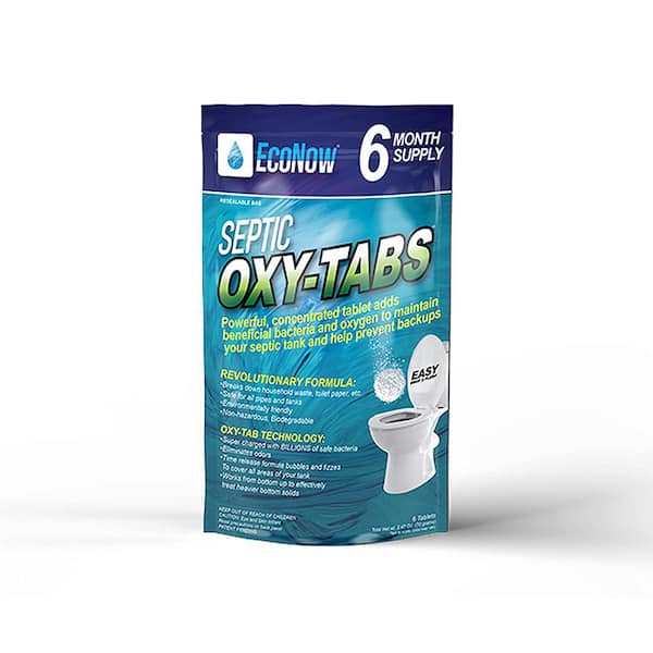 Econow Oxy Tabs Septic Tank Treatment Maintenance And Cleaner 6 Month Supply St006 The Home