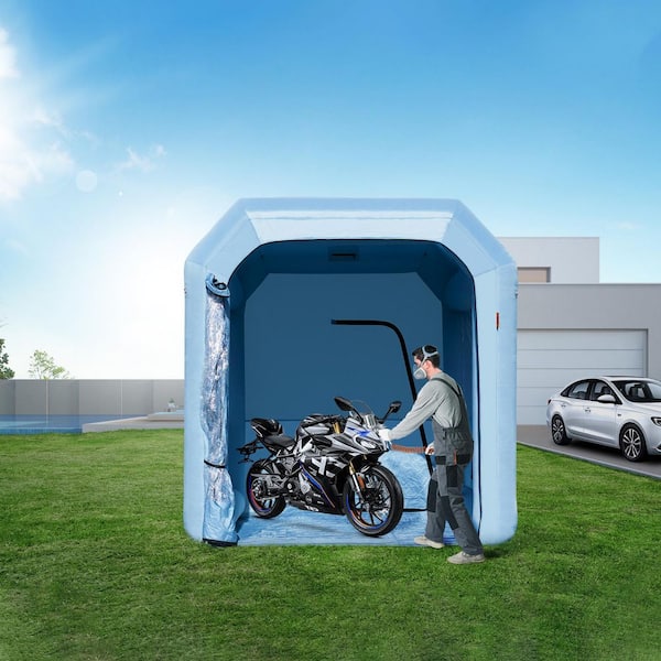 Inflatable Paint Booth, 9.8 x 8.2 x 8.2 ft. Inflatable Spray Booth, with 550-Watt Powerful Blower and Air Filter System