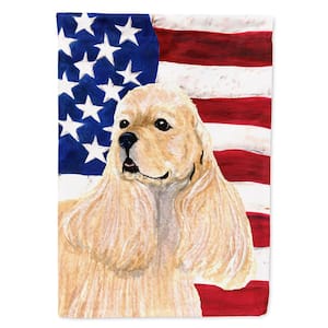2.33 ft. x 3.33 ft. Polyester USA American 2-Sided Flag with Cocker Spaniel 2-Sided Flag Canvas House Size Heavyweight