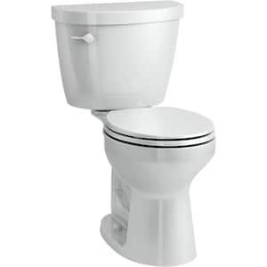 Cimarron Comfort Height Revolution 360 2-piece 1.6 GPF Single Flush Round Toilet in Ice Grey, Seat Not Included