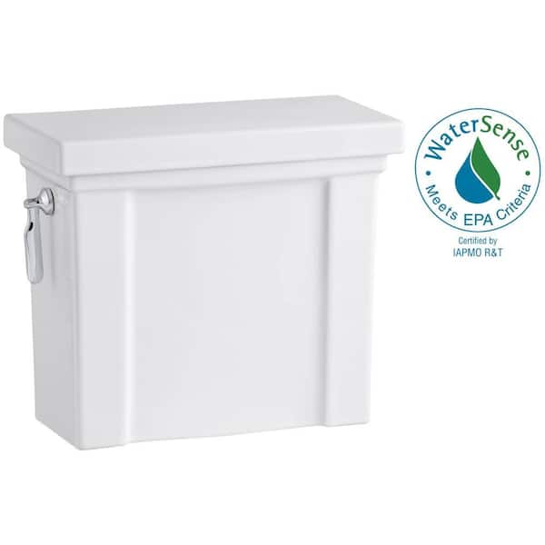 Tresham 1.28 GPF Single Flush Toilet Tank Only with AquaPiston Flush Technology in White