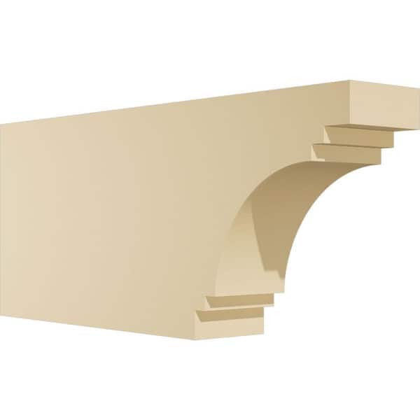 Ekena Millwork Standard Pescadero 4 in. W x 10 in. H x 24 in. D Signature Urethane Rafter Tail Outlooker