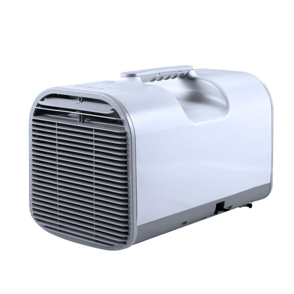 Edendirect 4,600 BTU Portable Air Conditioner Cools 150 Sq. Ft. in White with Dehumidifier Remote and Handle, AC/DC