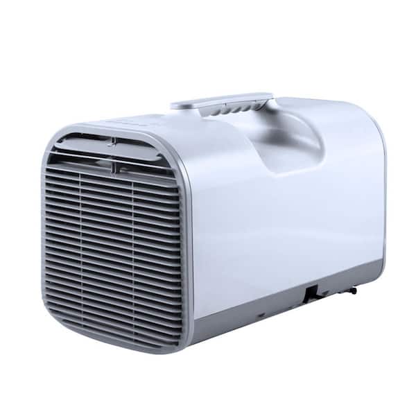 4500 BTU Portable Air Conditioner Cools 150 sq.ft. in White with Dehumidifier Remote and Handle for Tent, RV