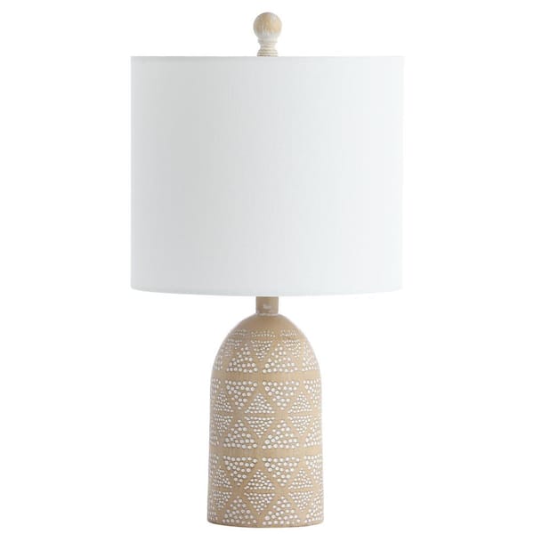SAFAVIEH Nava 18.5 in. Brown Table Lamp