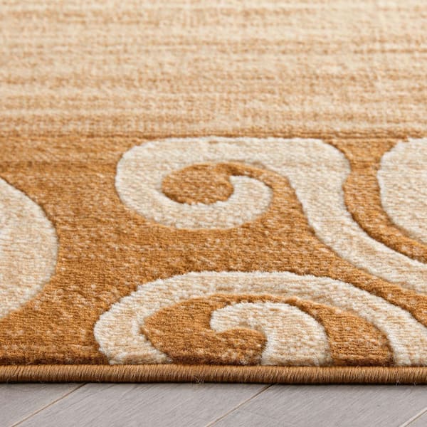 Well Woven Dulcet Damask Ivory 3 ft. x 5 ft. Transitional Area Rug