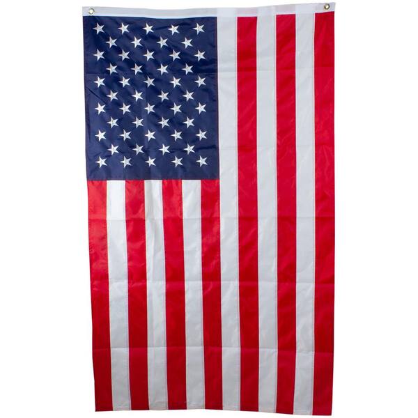 Panel ~ US Flag 90" x 20"  Tea Stained TABLE RUNNER 