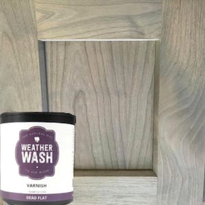 1 gal. Weatherwash Clear Dead Flat Water-Based Sealer Interior Varnish