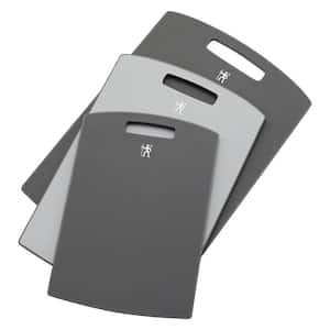 3-pc Plastic Cutting Board Set - Grey