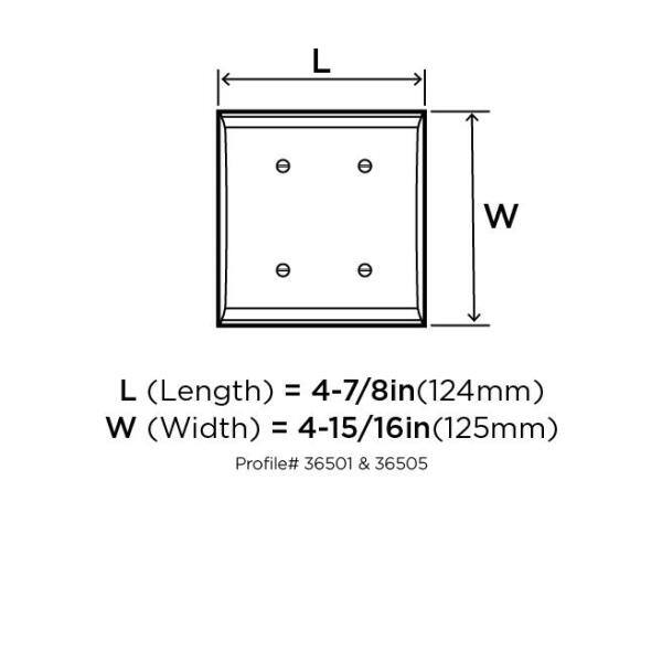 Satin Nickel 2-Gang Decorative Rocker Wall Plate