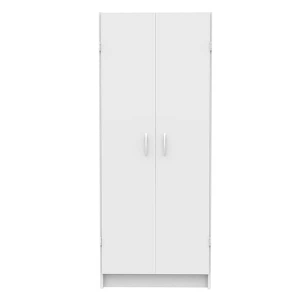 ClosetMaid 24 x 12.5 x 59.5 In. Adjustable 4 Shelf Pantry Cabinet, White