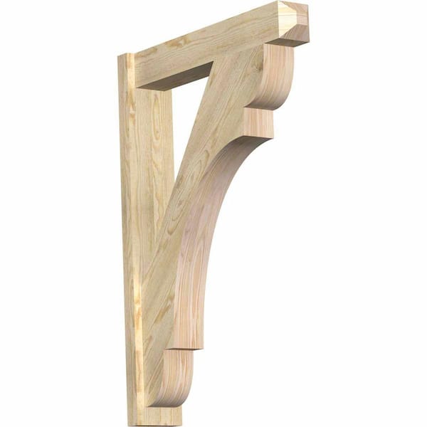 Ekena Millwork 6 in. x 42 in. x 30 in. Olympic Craftsman Rough Sawn Douglas Fir Outlooker