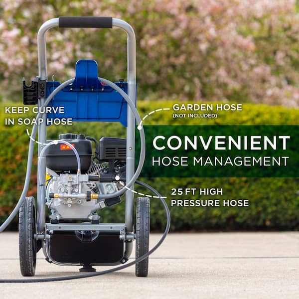 Electric Pressure Washer 4000Psi Max Pressure 2.6GPM Power Washer with 25  Ft Hose，4 Quick Connect Nozzles, Soap Tank Car Wash