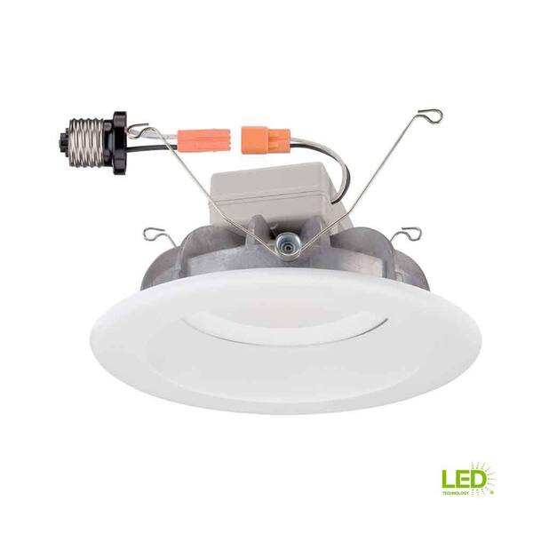 Commercial Electric 6 in. White Recessed LED Trim
