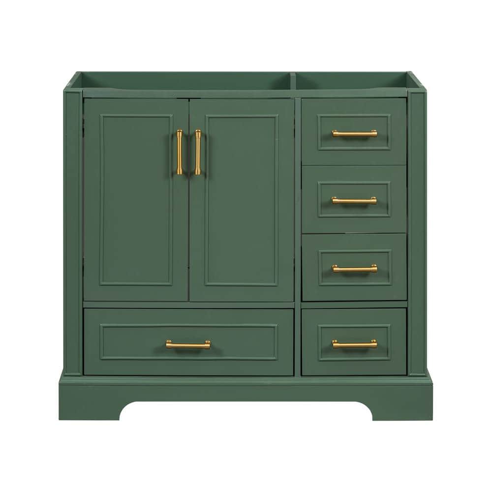 American Traditional 35.4 in. W x 17.8 in. D x 33 in. H Bath Vanity Cabinet