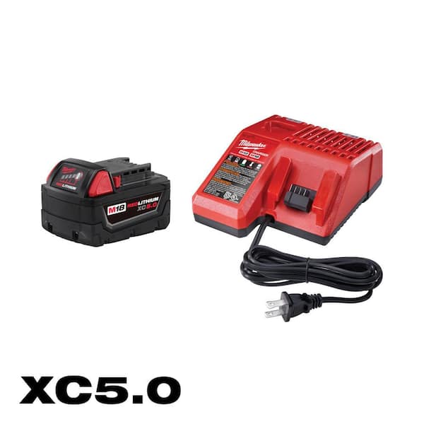 Milwaukee M18 18-Volt Lithium-Ion XC Starter Kit with One 5.0Ah