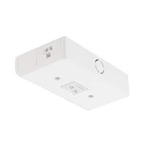 Puck White Under Cabinet Light Hardwire Junction Box