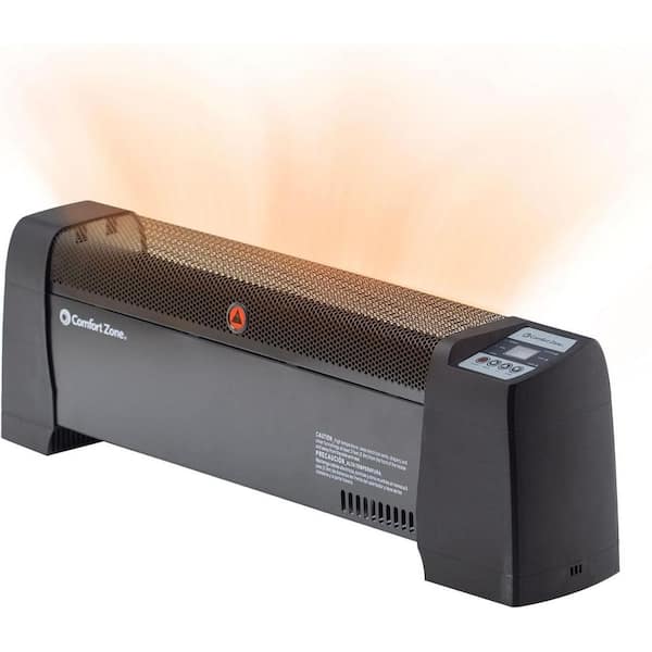 30 in. 750/1500-Watt Digital Convection Floor Baseboard Portable Heater