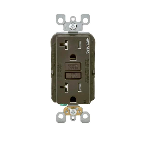 Leviton 20 Amp 125-Volt Duplex Self-Test SmartlockPro Tamper Resistant ...