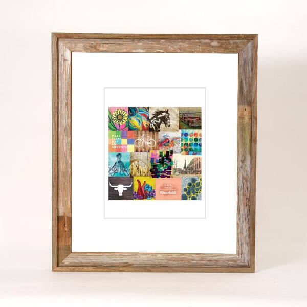 Creative Gallery 20 in. x 24 in. Rustic Reclaimed Barnwood Picture Frame
