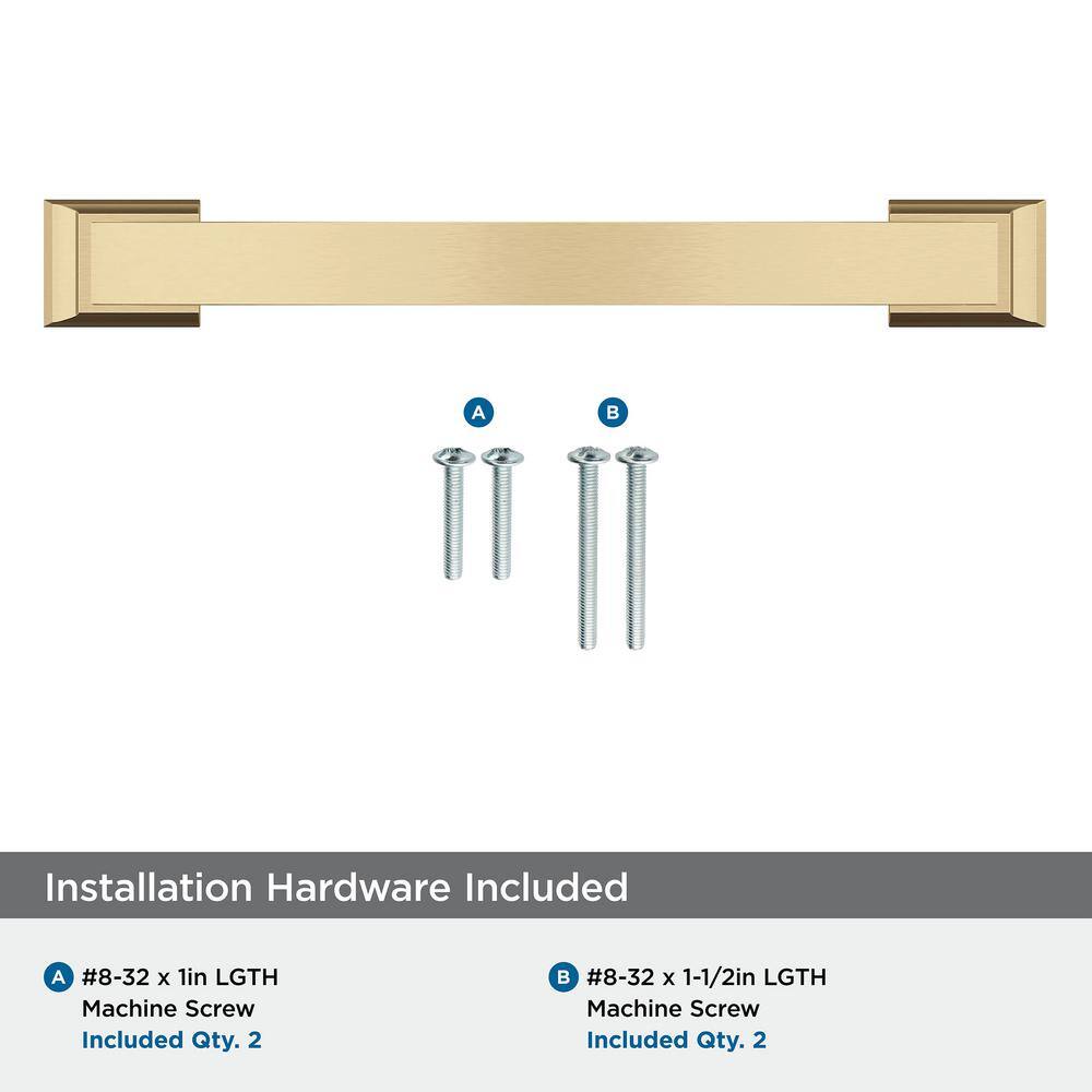 Champagne Bronze 5-1/16 inch Polished Cabinet Pull