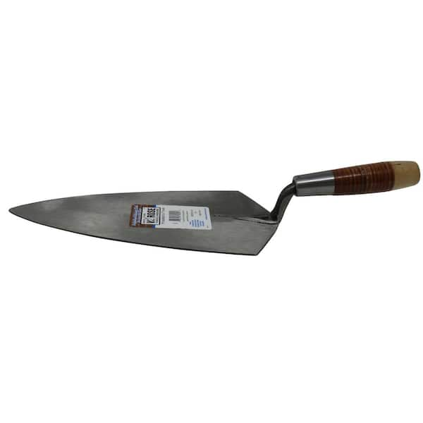 Kraft Tool Co. 12 in. Philadelphia Brick Trowel - Leather Handle