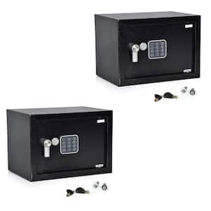 Fireproof Electronic Digital Combination Safe Box with Keys (2 Pack)