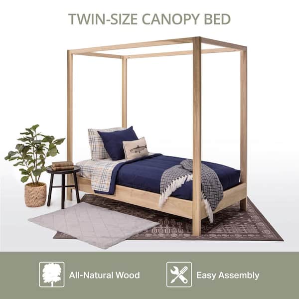 four poster twin bed frame