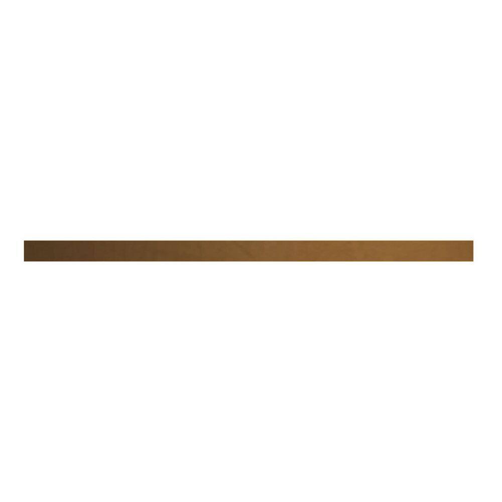 Aberdeen Recessed 96 in. W x 4.5 in. H x 0.25 in. D in Caramel Toe Kick Cov