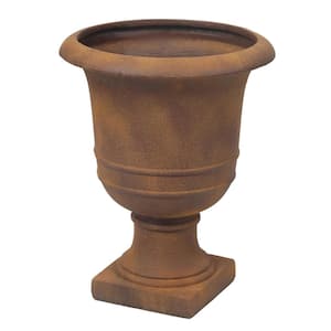 16.7 in. H Rusty Brown MGO Urn Planter