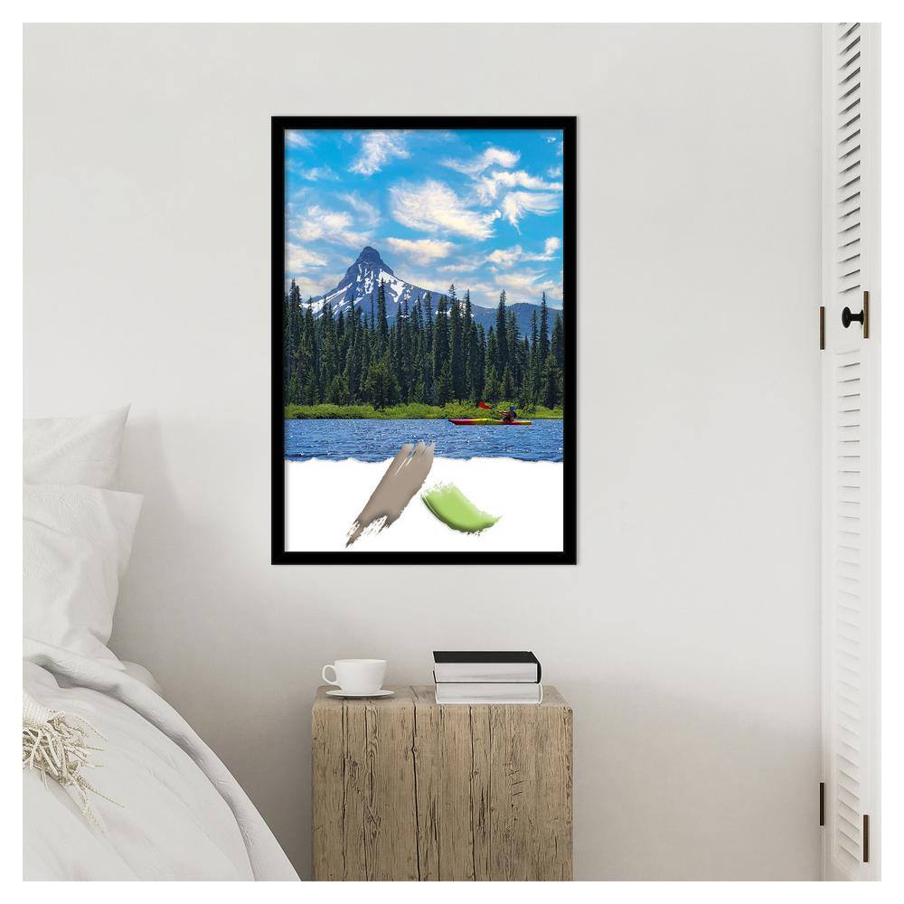 Jet Black Matte Finish Polystyrene Wall Picture Frame