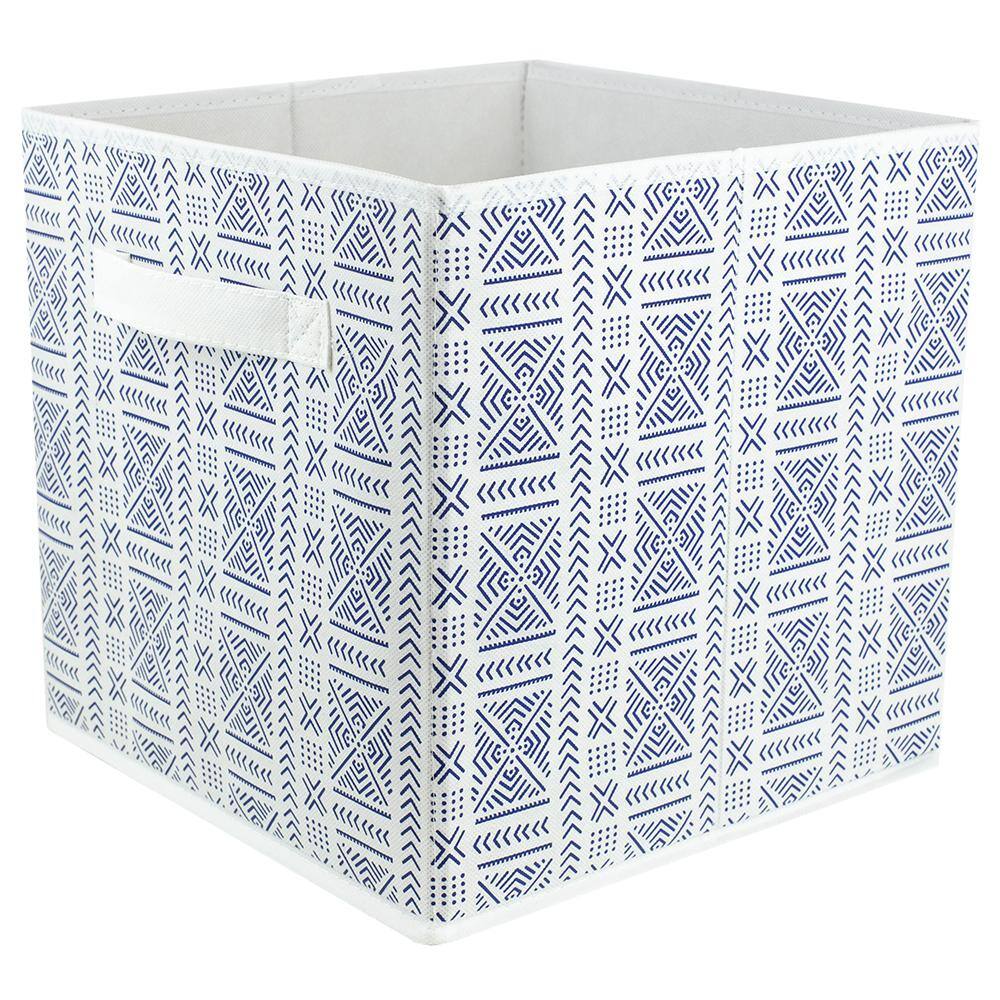 11 in. D x 11 in. H x 11 in. W Navy Fabric Cube Storage BinHDC51552
