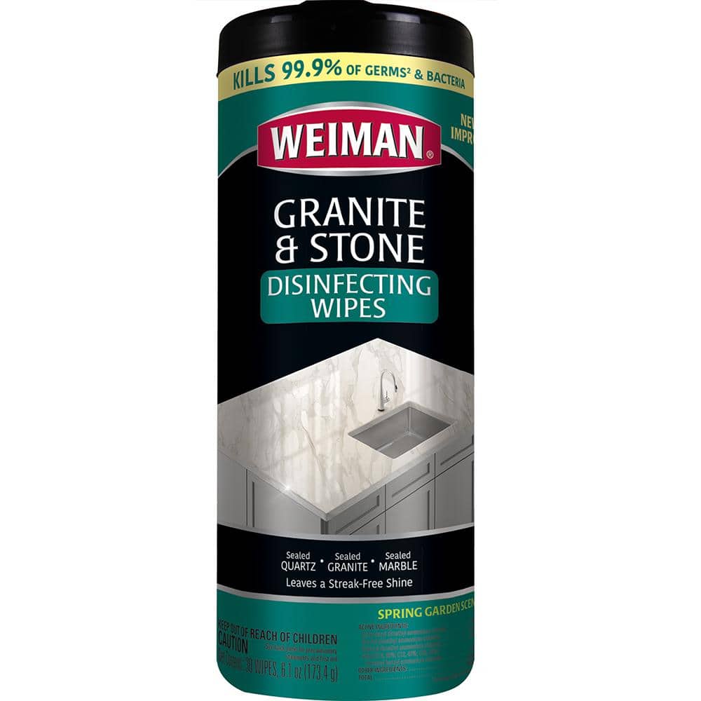 Weiman Wipes Variety 3 Pack - Stainless Steel, Leather, and Granite - 90  Wipes