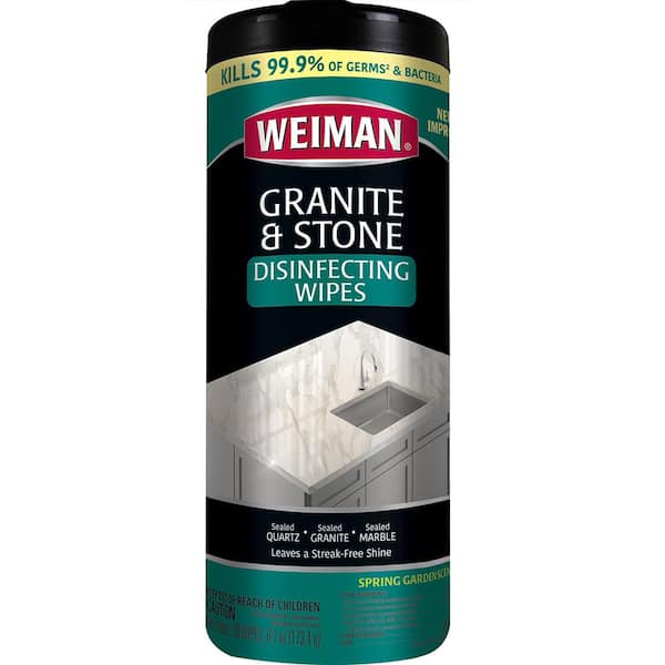 Weiman 30-Count Clean Scent Granite Disinfecting Wipes