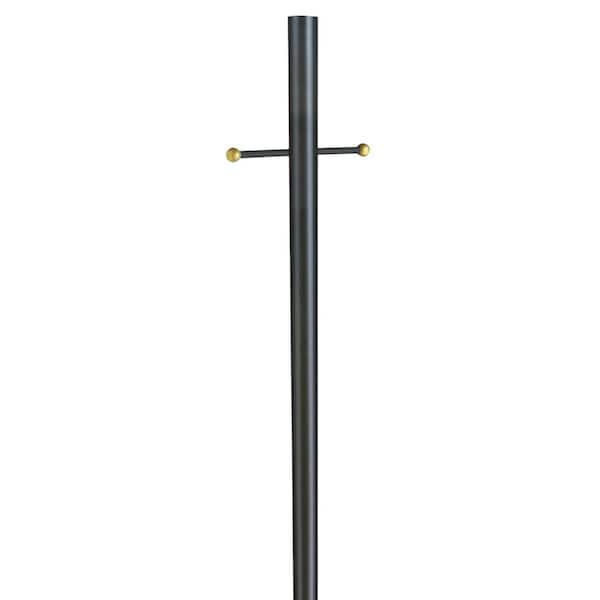Design House Bronze 80 in. H Lamp Post with Cross Arm