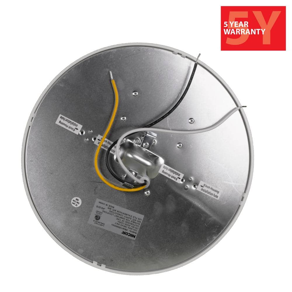 Matte White Round Aluminum LED Flush Mount Light