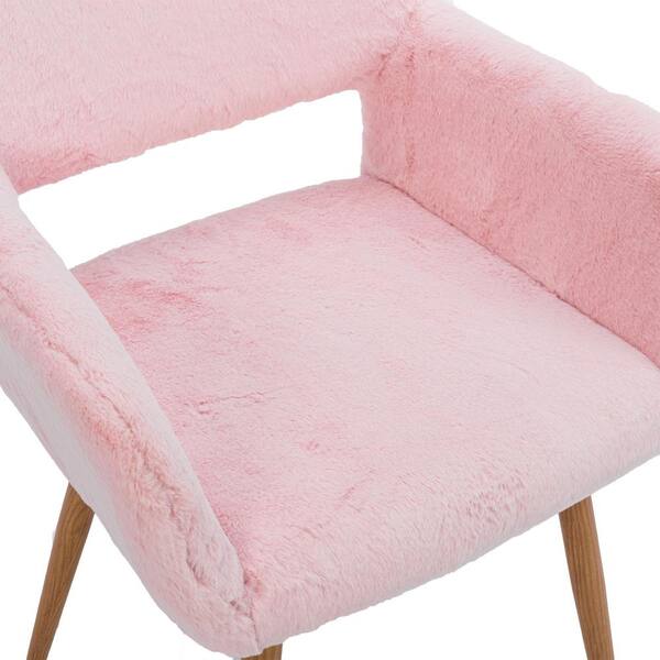 single pink dining chair