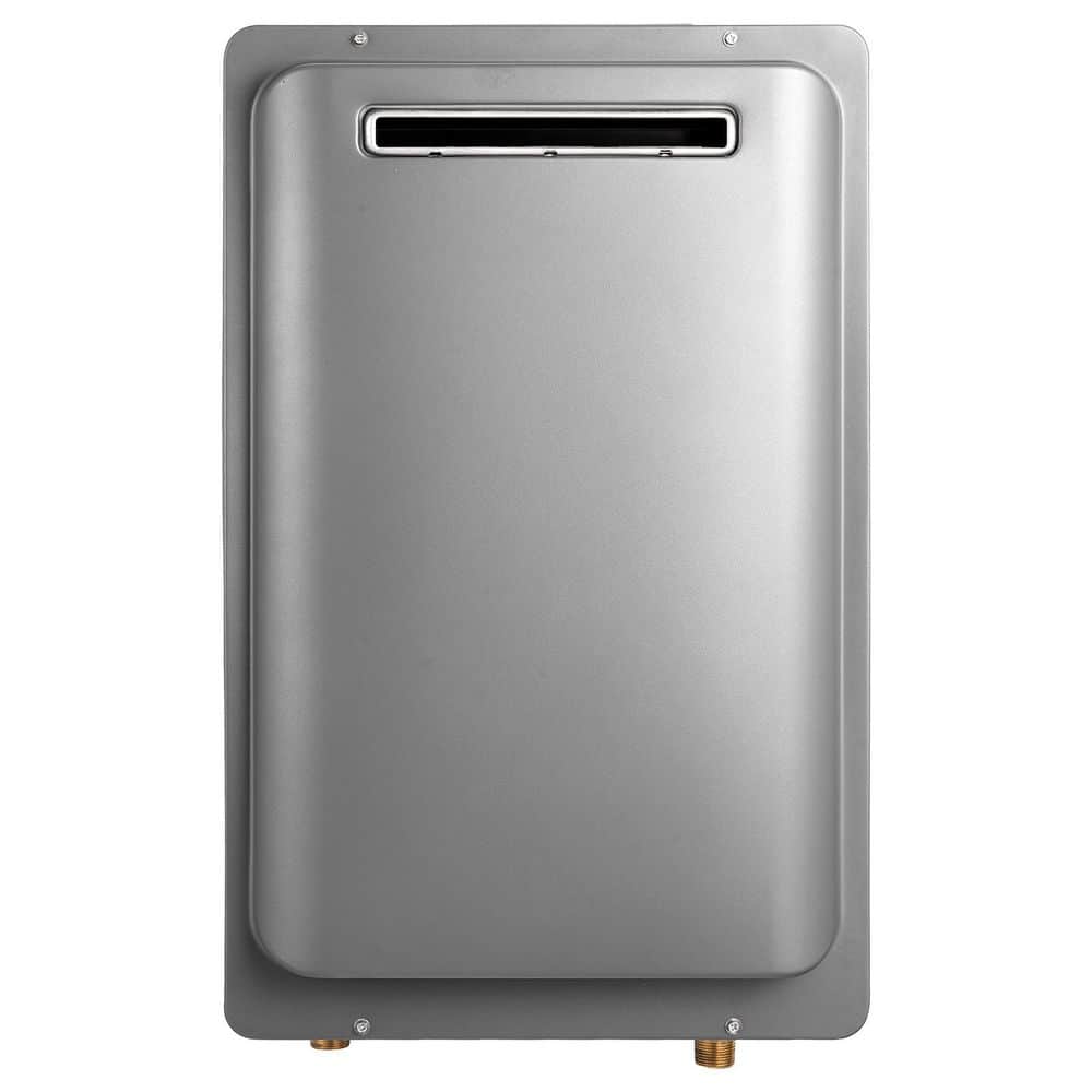 8 Gal. Propane Tankless Water Heater, 191000 BTU, Instant Hot Water, Smart Control, 3/4 in. NPT, Silver Gray price history on PriceWatchPro