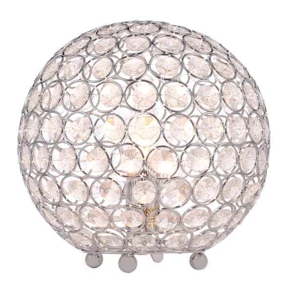Crystal Ball Table Lamp Lt1026 Chr, Ball Table Lamp