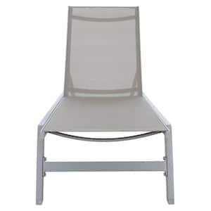 Fionne Gray 1-Piece Metal Outdoor Lounge Chair without Cushion