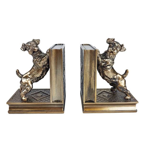 Bronze Decorative Bookends, Vintage Antique Bronze Home Decor