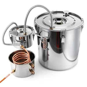 8 Gal. Alcohol Still Water Alcohol Distiller 30 Liters DIY Whiskey Stainless Steel Spirits Boiler with Copper Tube