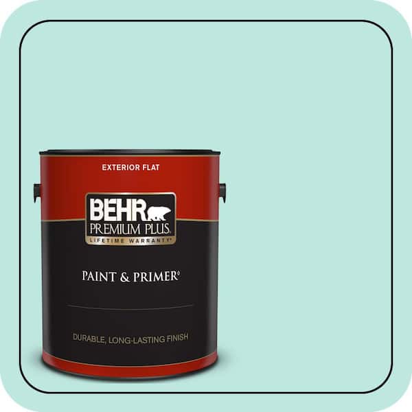 BEHR PREMIUM PLUS 1 gal. #490A-2 Cool Jazz Flat Exterior Paint & Primer