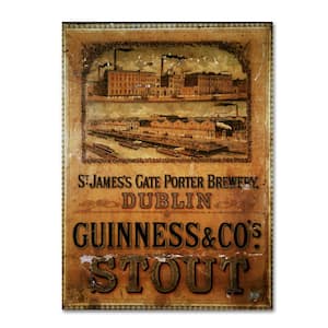 14 in. x 19 in. St. James' Gate Porter Brewery by Guinness Brewery Floater Frame Drink Wall Art