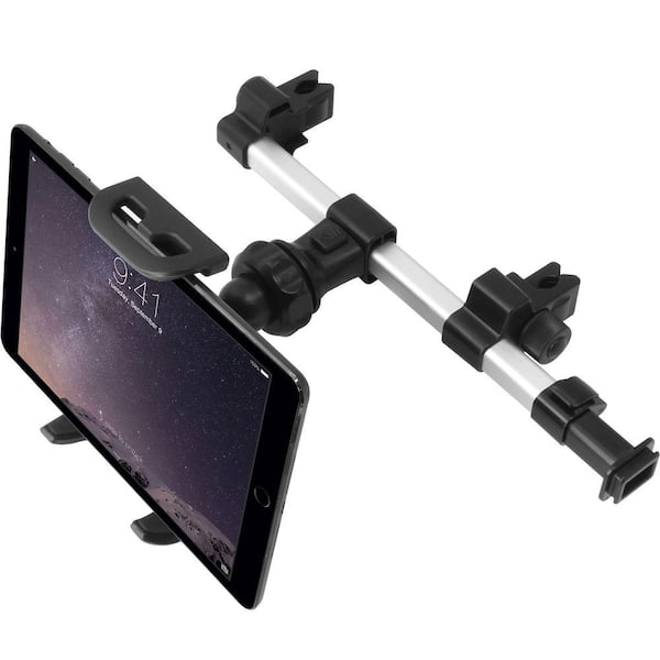 Macally Dual Position Car Seat Headrest Mount and Holder for 5 in. to 8 in. Wide Tablets and Other Gadgets