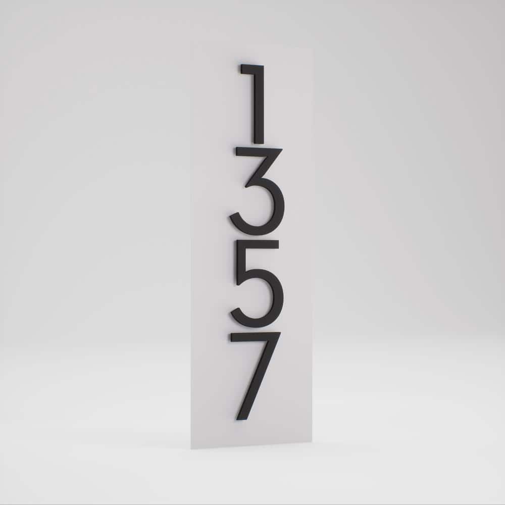 Simply Sweet White Metal Address Plaque
