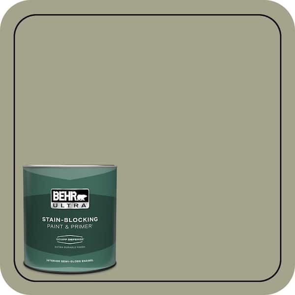 BEHR ULTRA 1 qt. #400F-5 Promenade Extra Durable Semi-Gloss Enamel Interior Paint & Primer